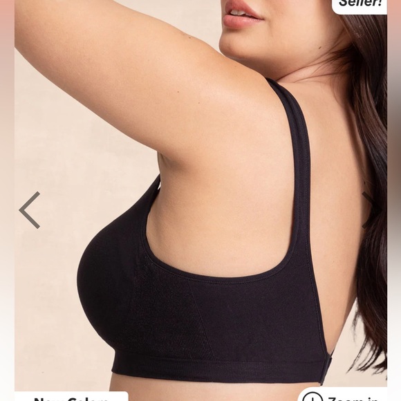 NWT Truekind Daily Comfort Wireless Shaper Bra in Black - Picture 2 of 10